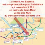 Arc Express: Non au transpercement de Saint-Maur. www.berrios.fr